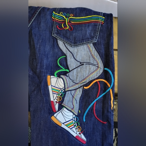 Coogi Men Vtg ,Y2k, Australian Authentic Embroidery, Baggie Style, Size 36Wx 34L - Picture 16 of 16